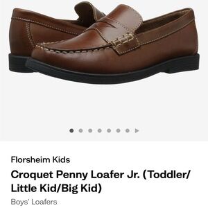 NEW Florsheim Boys - Brown Leather Loafers